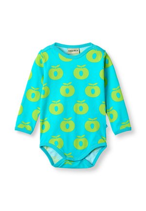 Småfolk LONG-SLEEVED WITH APPLES - Body - blue atoll