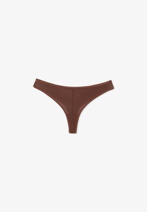 Etam, ETAM - Tanga - imp fd marron