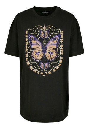 Mister Tee ENJOY THE NEW BOYFRIEND - Apdrukāts T-krekls - black