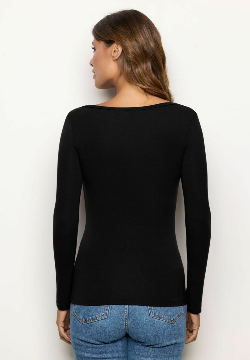 Yamamay BASIC A MANICHE LUNGHE T-shirt à manches longues black