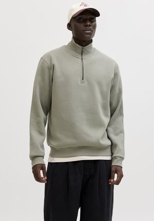 JJEBRADLEY HALF ZIP - Sweatshirt - vetiver
