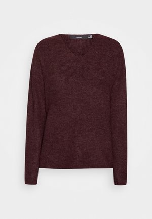 Vero Moda VMCREWLEFILE VNECK  - Maglione - winetasting