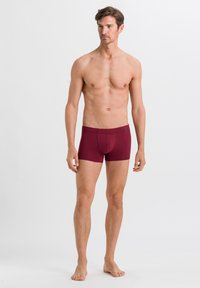 Hanro ESSENTIALS 2PACK - Úzké boxerky - ruby/coal melange