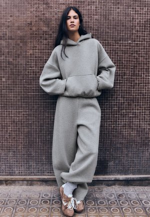 Bershka, SCUBA SWEATSHIRT - Hoodie - dark grey