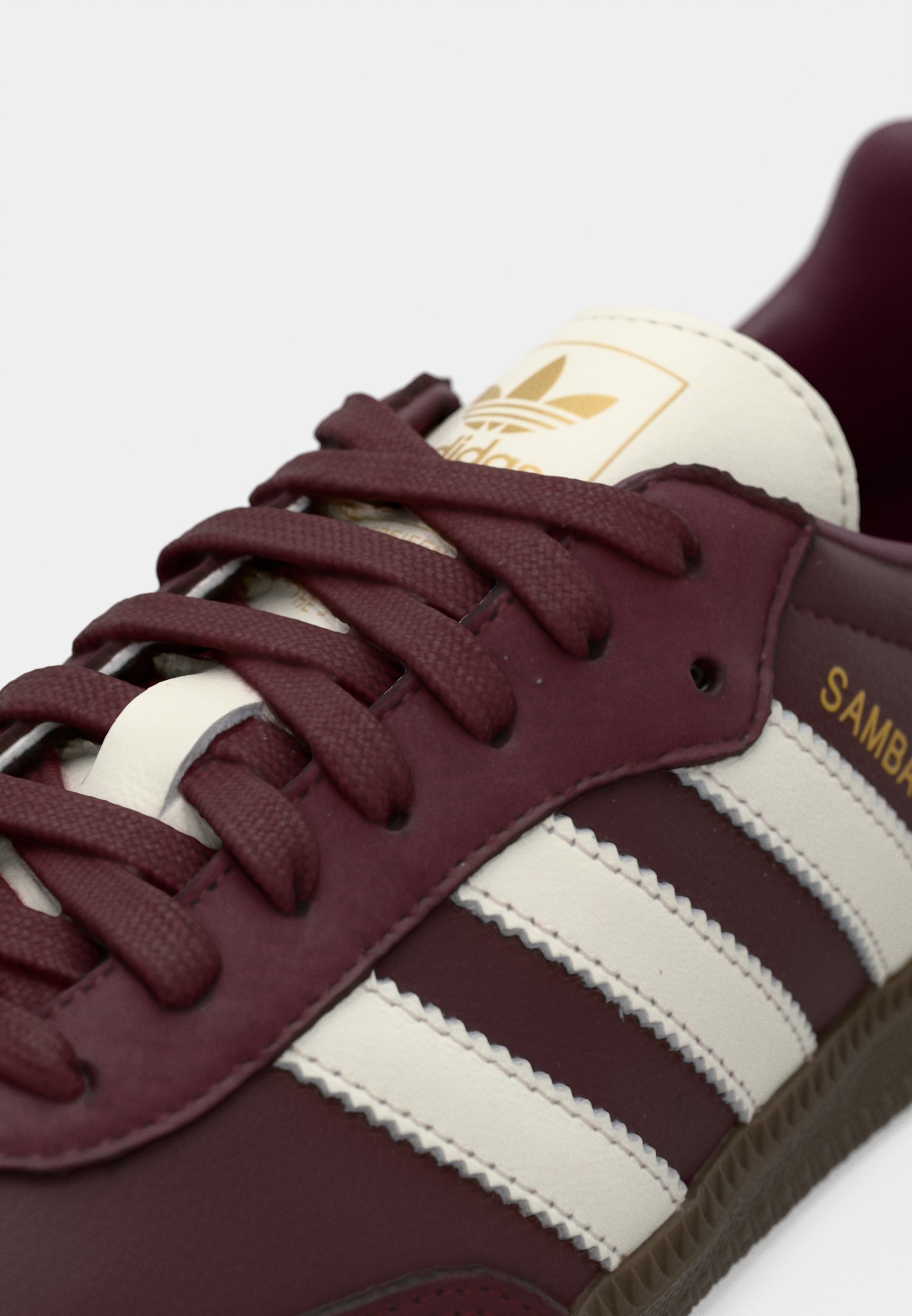 adidas Originals SAMBA OG UNISEX - Trainers - maroon/off white