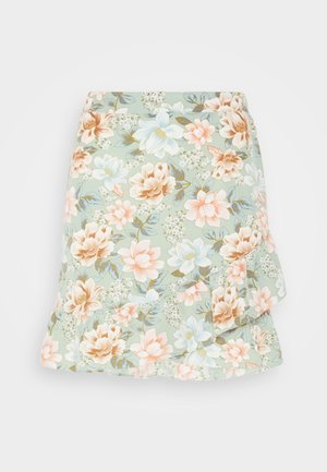 VILA, VITANJA WRAP SKIRT - Jupe portefeuille - desert sage