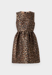 kate spade new york CLASSIC LEOPARD DRESS - Koktejlové šaty / šaty na párty - cognac