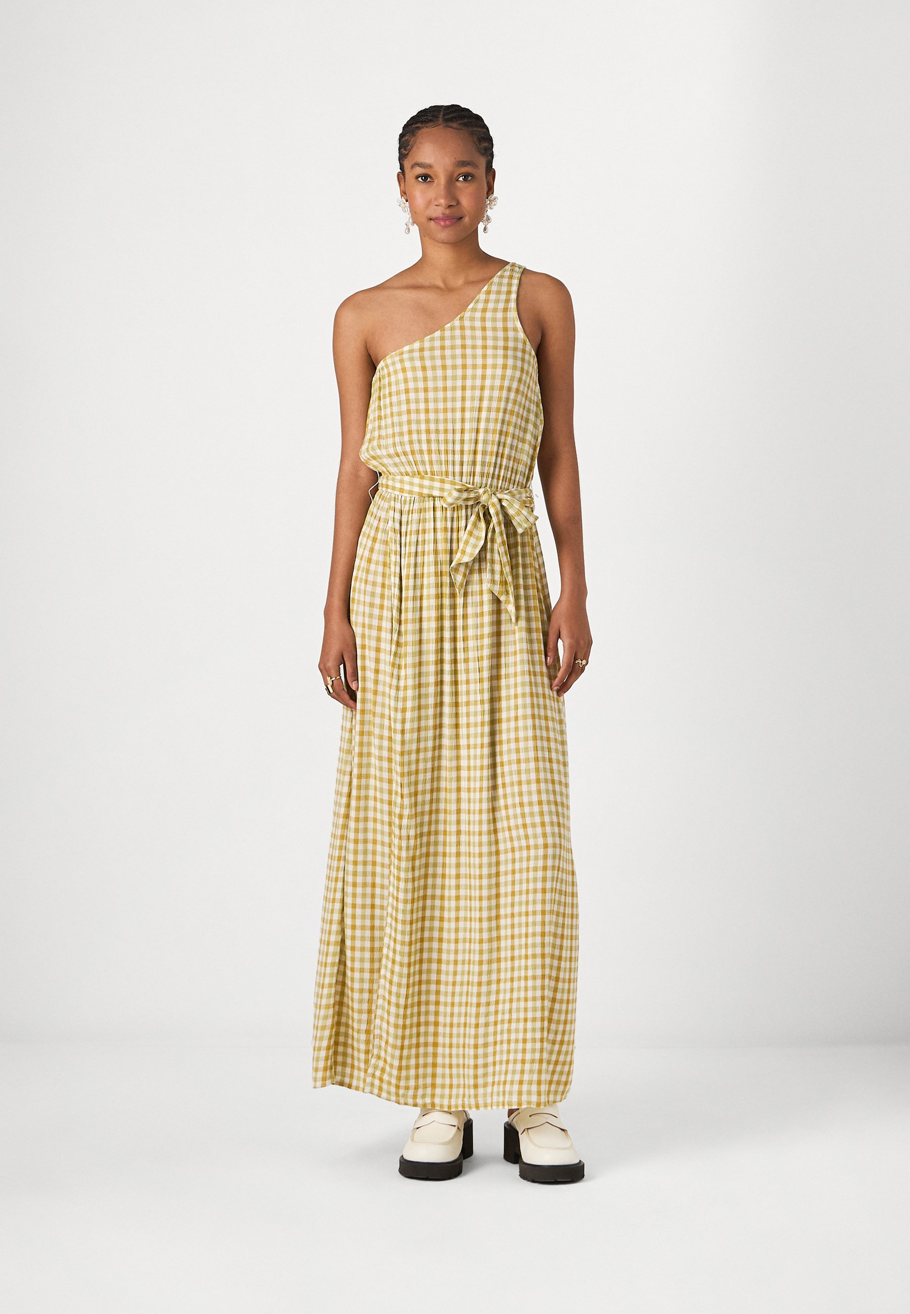Billabong TOO FUNKY - Maxi dress - green envy/light yellow - Zalando