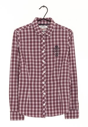 Button-down blouse - red