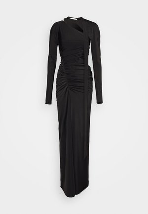 ASYMMETRIC RUCHED FLOORLENGTH - Koktailové šaty/večierkové šaty - black