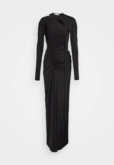 Victoria Beckham ASYMMETRIC RUCHED FLOORLENGTH - Koktailové šaty/večierkové šaty - black