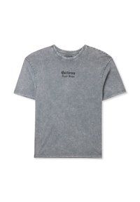 Terranova CON SCRITTA GOTICA FRONTE/RETRO - T-shirt con stampa - grigio
