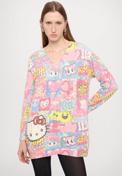 GCDS HELLO KITTY PRINTED CABLE MINI DRESS - Strikkjoler - multi coloured