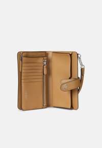 Lauren Ralph Lauren CROSSHATCH LEATHER TECH WRISTLET - Peněženka - camel