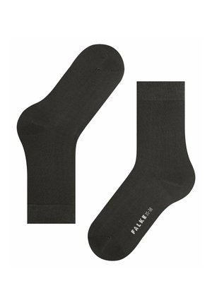 Czarne skarpetki do kostek wykonane z gładkiego, elastycznego materiału z prążkowanym mankietem. Posiadają logo nadrukowane na podeszwie.