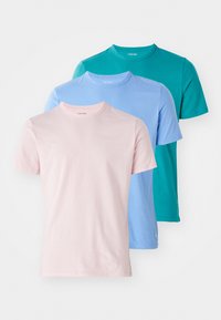 TEES 3 PACK - Caraco - buff pink/bayou/glacier