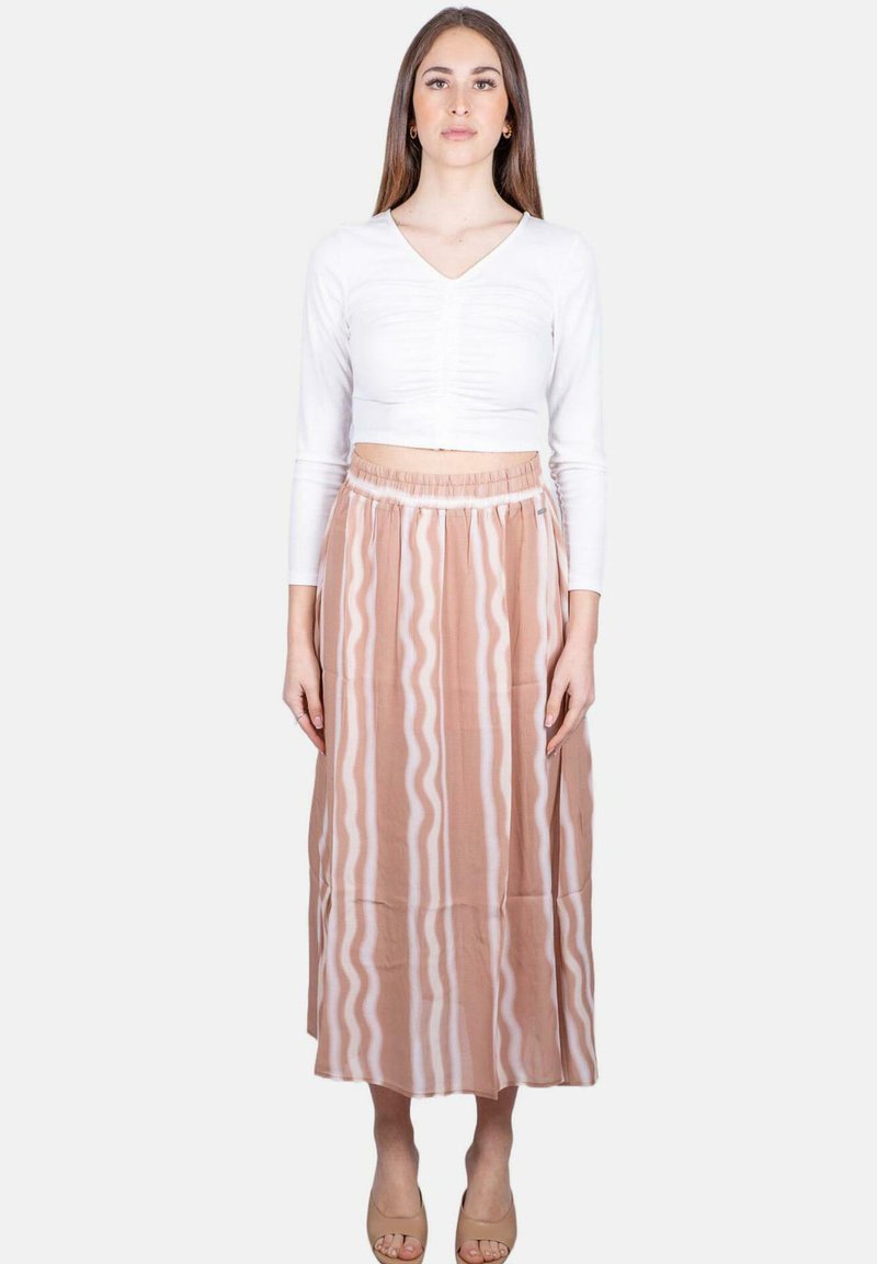 Armani Exchange A-lijn rok beige Armani Exchange A-lijn rok beige