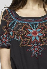 Koroshi BLUSA MANGA CORTA - Top - black