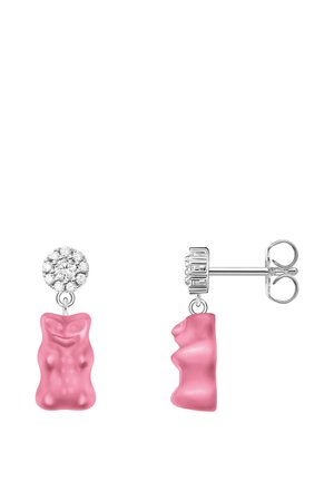 Ohrringe - silberfarben/pink/weiß
