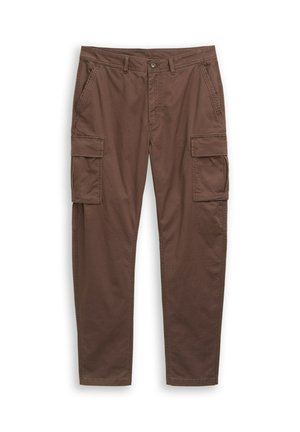 TOM TAILOR DENIM, TTREGULAR CARGO HOSE - Cargo trousers - cool dark brown