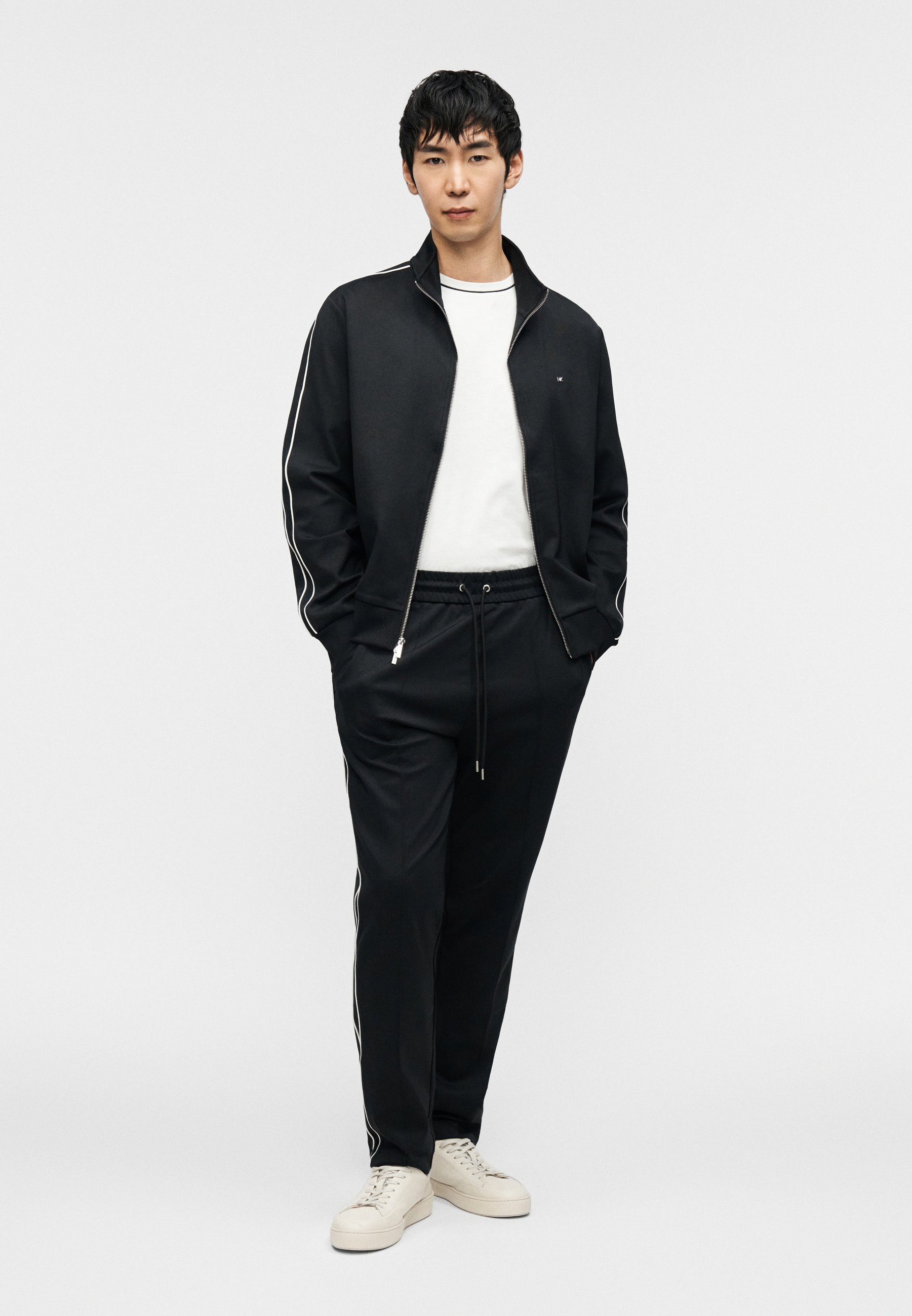 Michael Kors TRACK PIPING JACKET - Training jacket - black