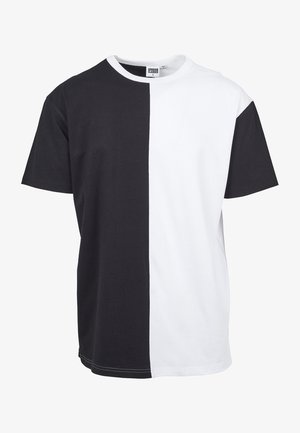 OVERSIZE HARLEQUIN TEE - T-Shirt print - black/white