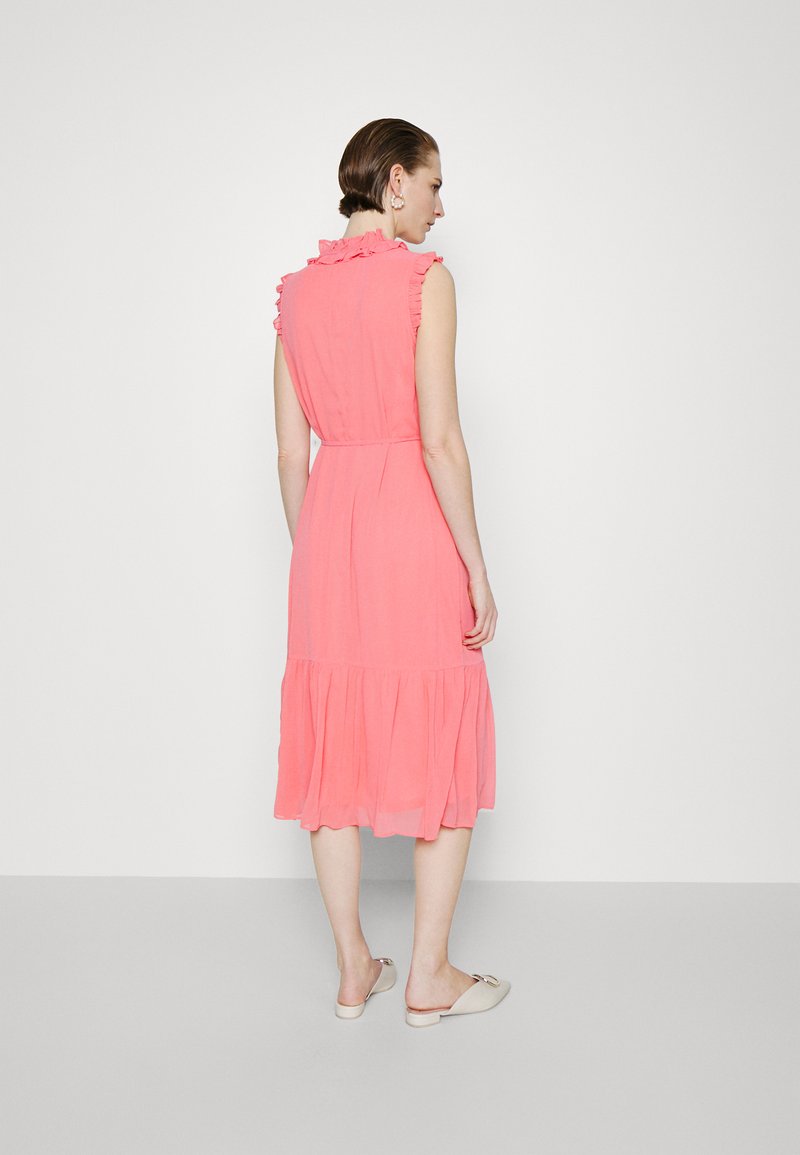 dkny ruffled midi dress