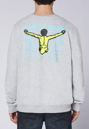 Sweatshirt - m neutral gray melange