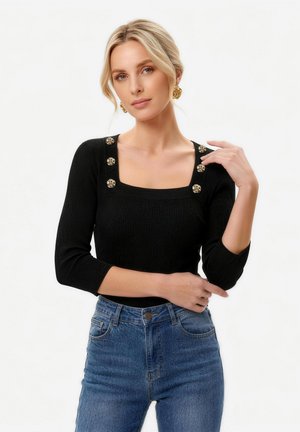 Anna Field Μπλούζα με μακριά μανίκια - black