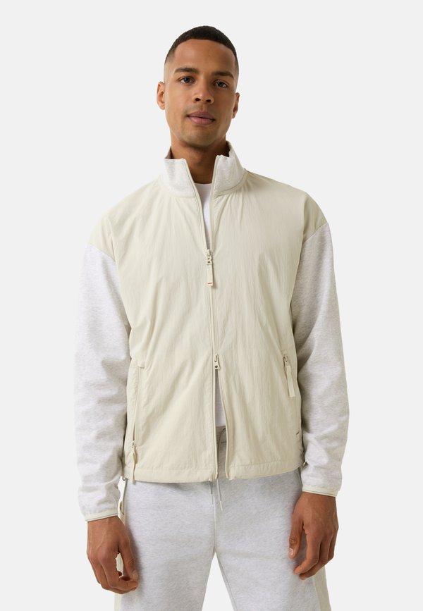 HYBRID BRODY - Sweatjacke - sand hellgrau