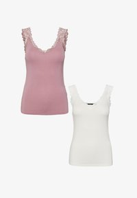 Unselected, weiß-rosa