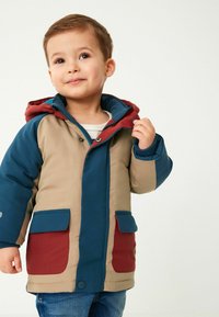 Next - SHOWER RESISTANT COAT - Abrigo de invierno - blue colourblock Imagen en miniatura 1