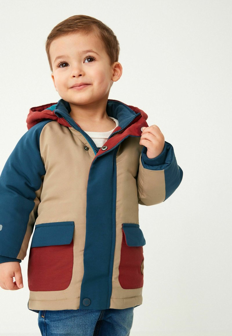 Next - SHOWER RESISTANT COAT - Abrigo de invierno - blue colourblock, Ampliar