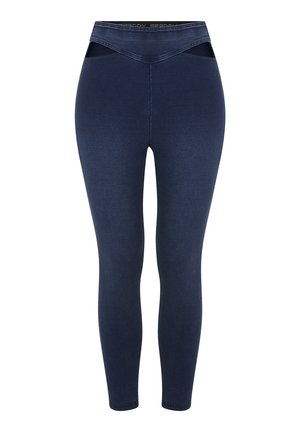 7/8 CON VITA ALTA E DETTAGLI CUT OUT - Jeggings - dark jeans seams on tone