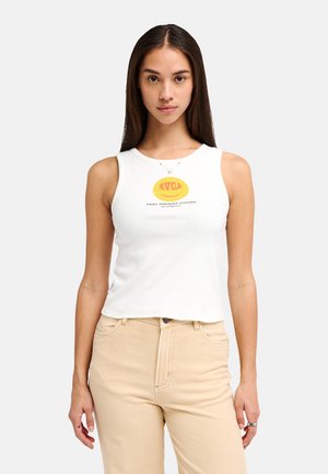 SMILEY TANK - Top - cloud dancer