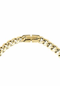 Bracciale a catena color oro con anelli intrecciati e una chiusura con il nome del brand inciso "SECTOR." Texture metallica liscia.
