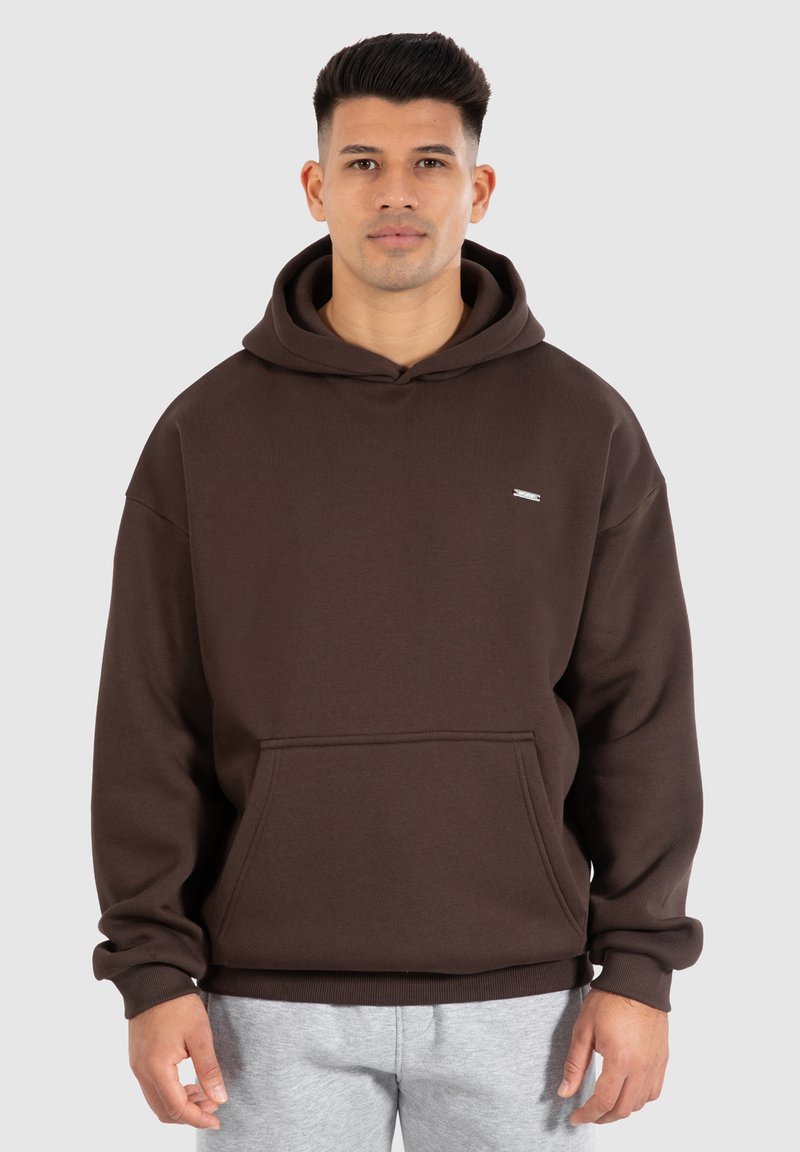 Smilodox DAWSON OVERSIZED HOODIE - Felpa con cappuccio - braun