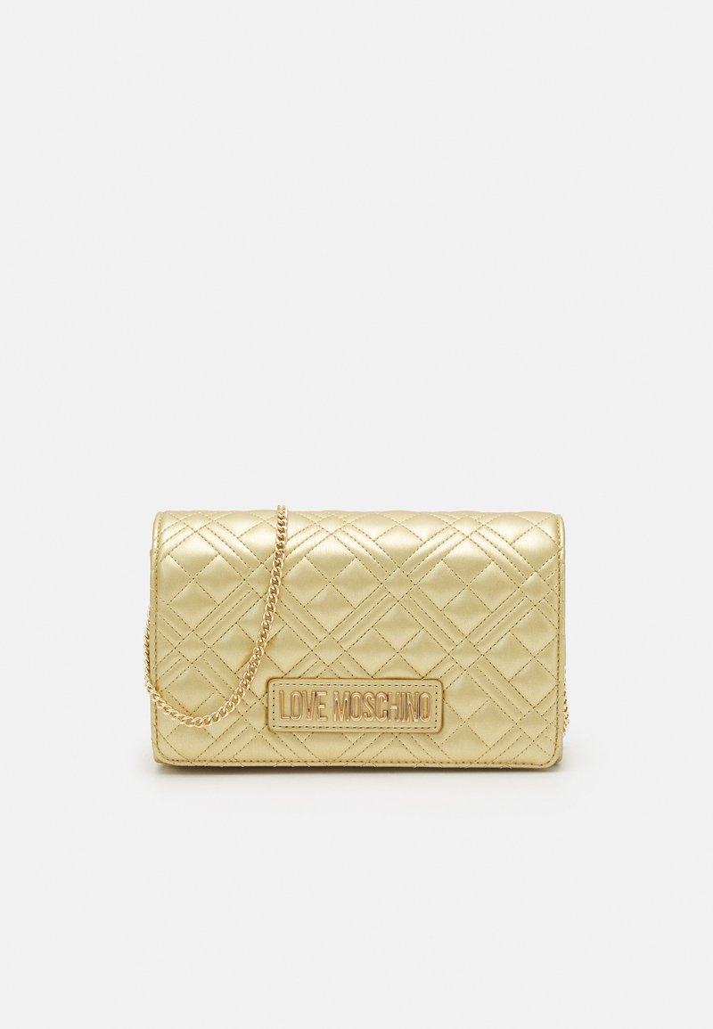 Love Moschino QUILTED CHAIN LOGO CROSSBODY Across body bag oro/gold