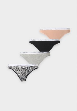 Calvin Klein Underwear, ICON LOGO 5 PACK - Tangá - black/cedar/grey heather/ink