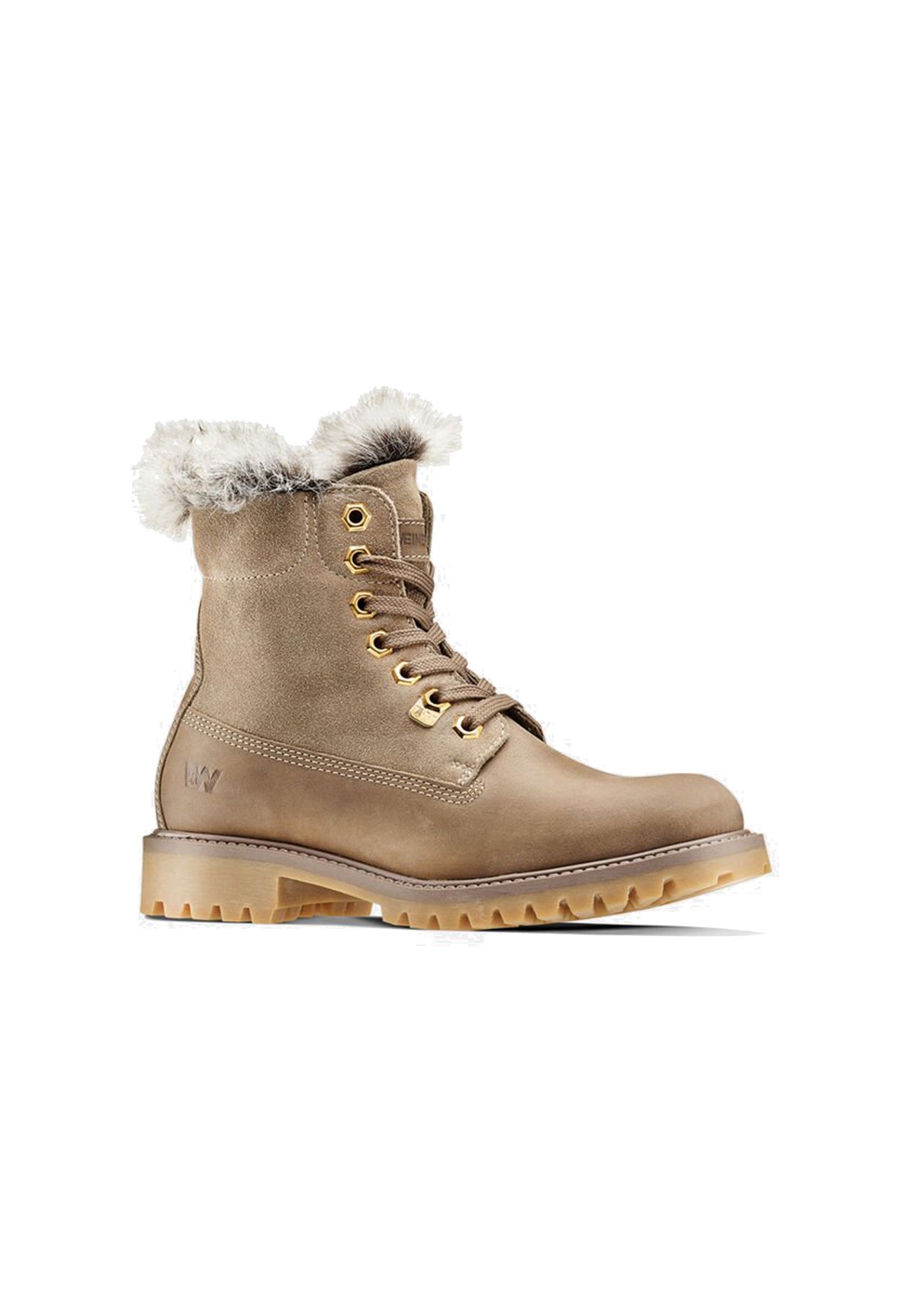 Bottines Basses En Cuir Gris Weinbrenner Taille 37 - Occasion En Très Bon état, Talon Bas