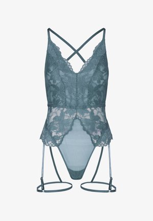Hunkemöller, VIKTORIA STRING BODY - Corset - stormy weather