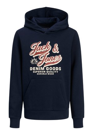 JJELOGO SWEAT HOOD 2 COL 25/26 NOOS MNI - Sweat à capuche - sky captain