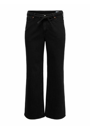 Vero Moda Curve, WIDE-FIT JEANS VMCTESSA HIGH RISE WIDE LEG FIT JEANS - Leveälahkeiset - dark grey denim