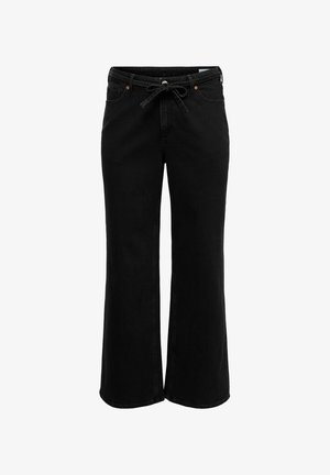 Vero Moda Curve, WIDE-FIT JEANS VMCTESSA HIGH RISE WIDE LEG FIT JEANS - Wide leg - dark grey denim