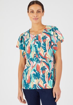 Damart T-Shirt print - kaki tropical