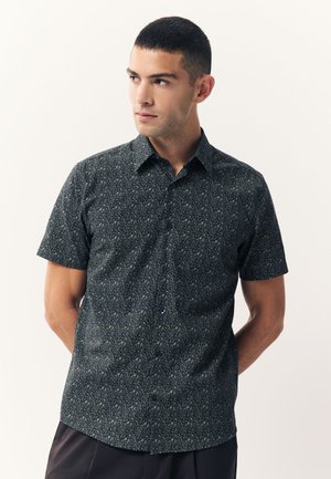 REGULAR FIT - PRINT SHORT SLEEVE - Ing - navy blue ditsy floral