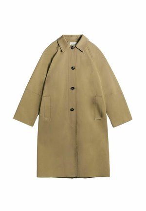 CHECK - Klassisk frakke - camel