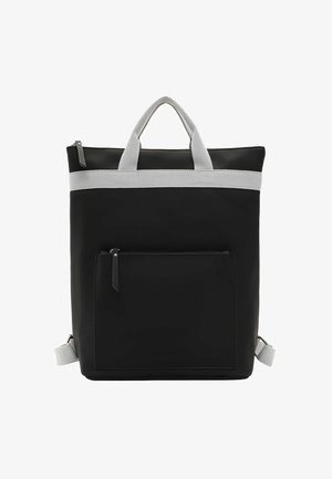 Musta seljakott hallide rihmadega, valmistatud siledast materjalist. Omab eesmist tõmblukupo pocketi ja kahte kandmisvõimalust: ülemised käepidemed ja reguleeritavad rihmad.