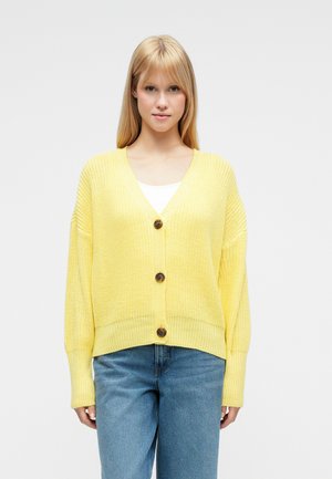 VMLEA V-NECK CUFF  - Kardigán - pale banana