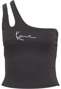 Karl Kani SMALL SIGNATURE ONE SHOULDER  - Top - black anthracite